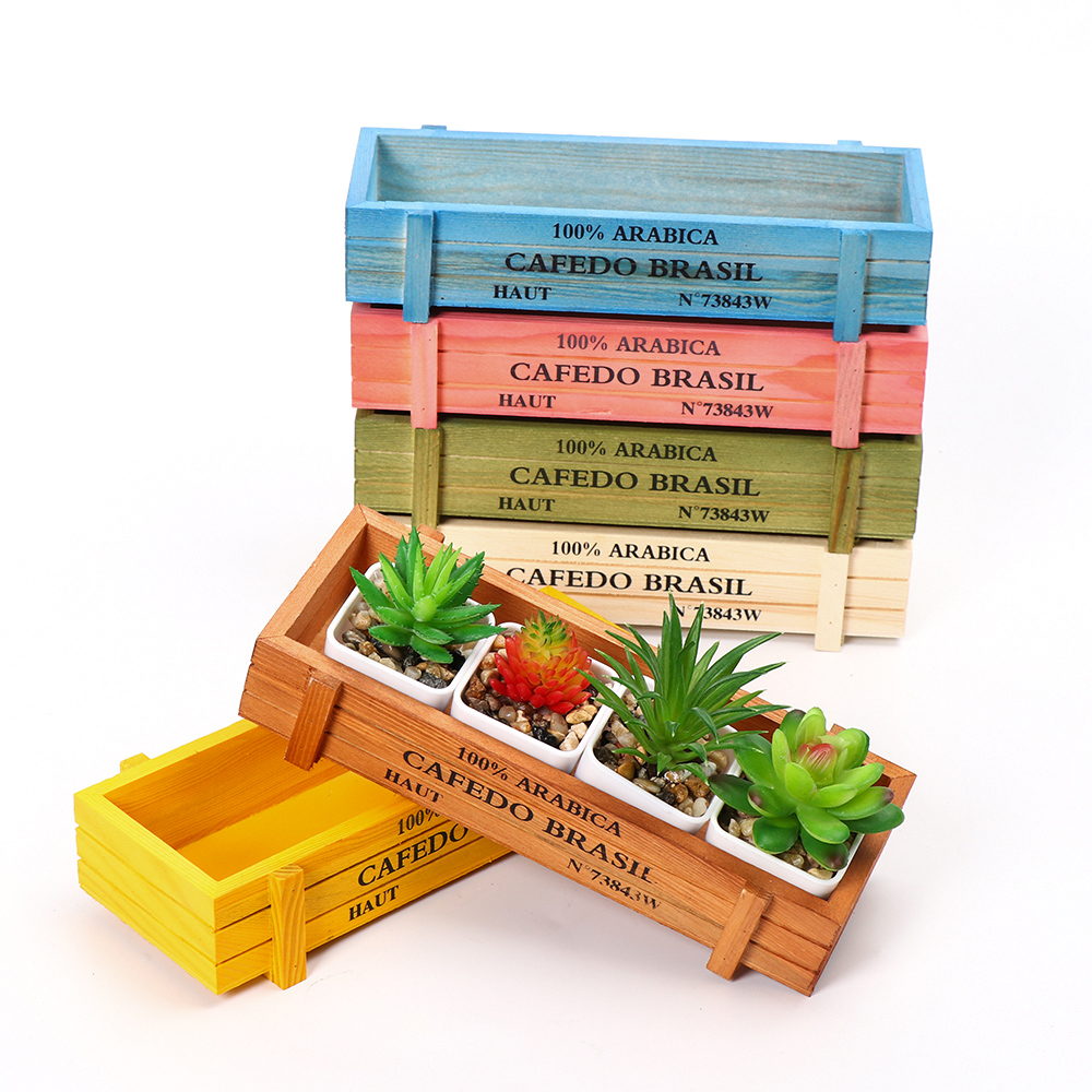 Pot de fleurs en bois naturel, - Gardening Tools Vintage avis et prix