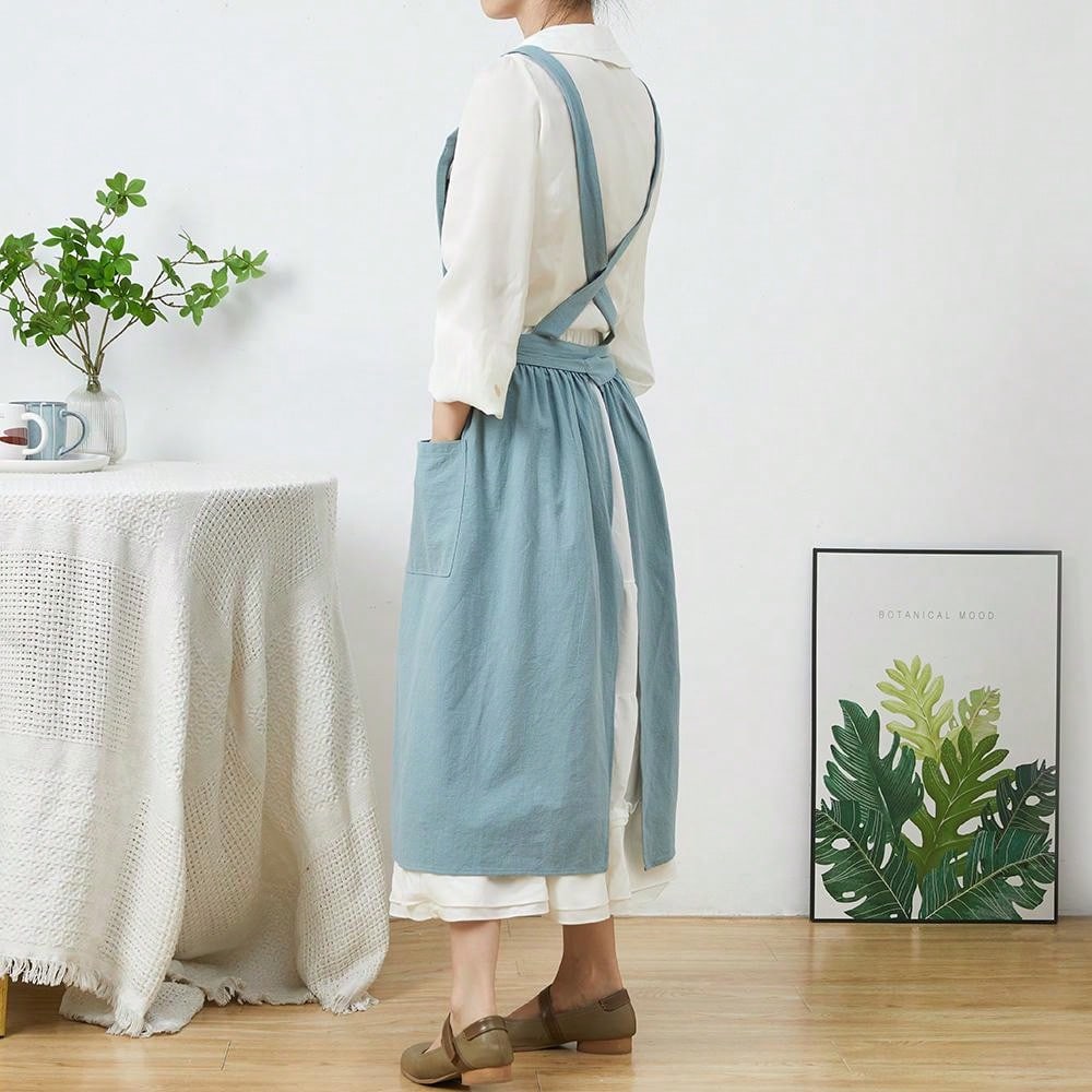 Jupe plissée en coton et lin p - Gardening Tools Vintage avis et prix