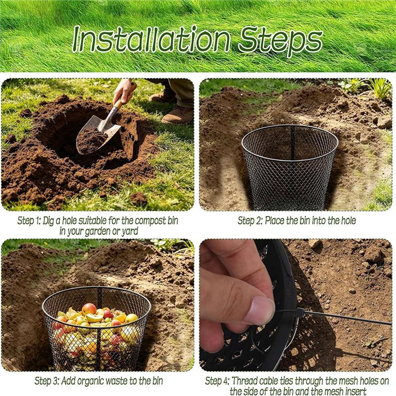 Lot de 4 grands composteurs à  - Compost Bin avis et prix