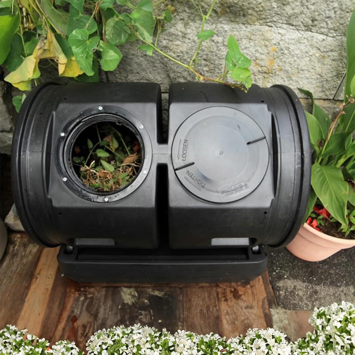 Composteur rotatif extérieur,  - Compost Bin avis et prix