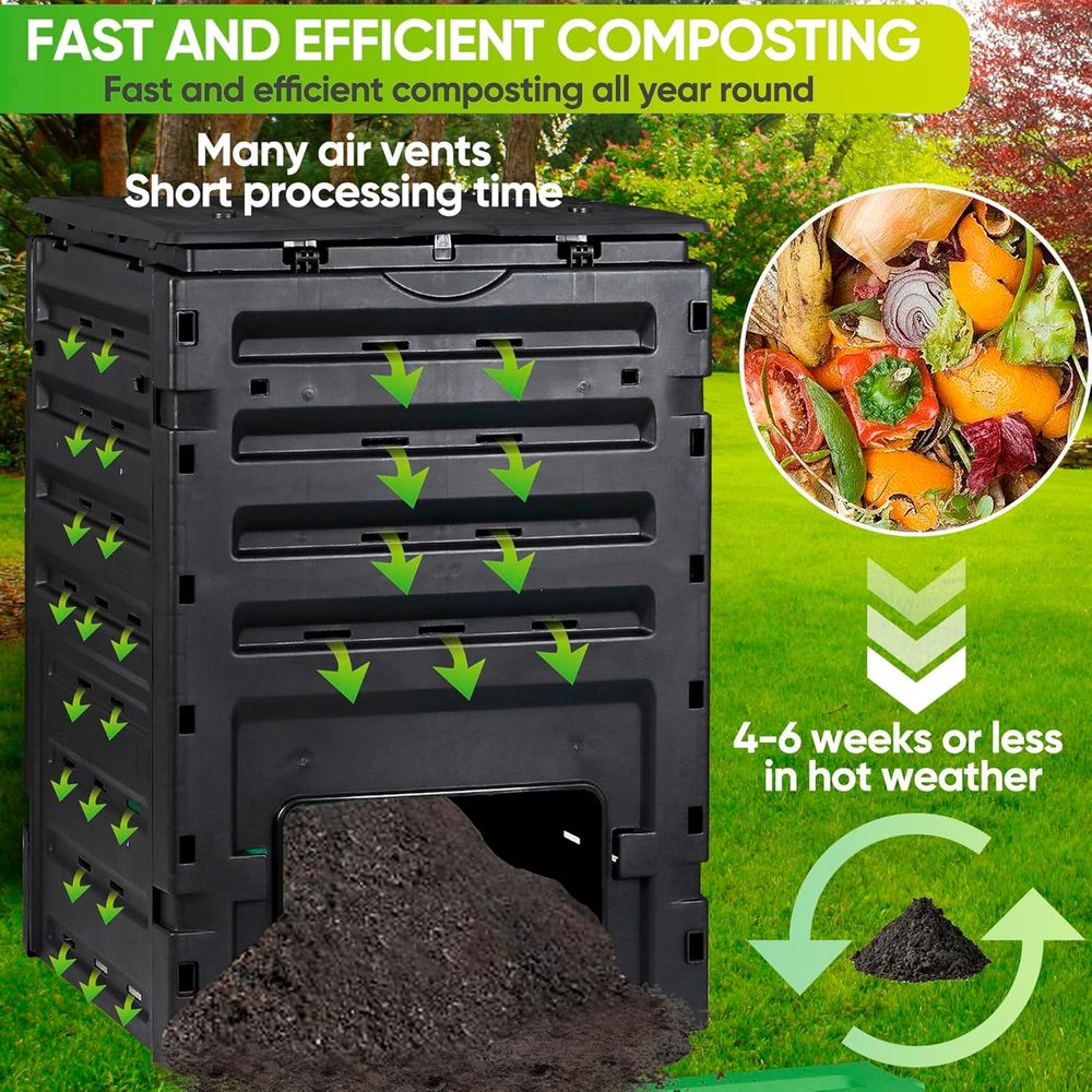 Bac à compost de jardin de 120 - Compost Bin avis et prix