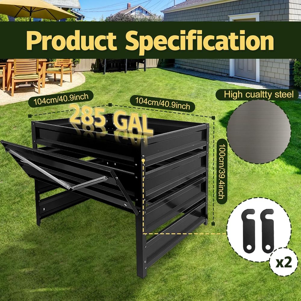 Poubelle à compost extérieure  - Compost Bin avis et prix