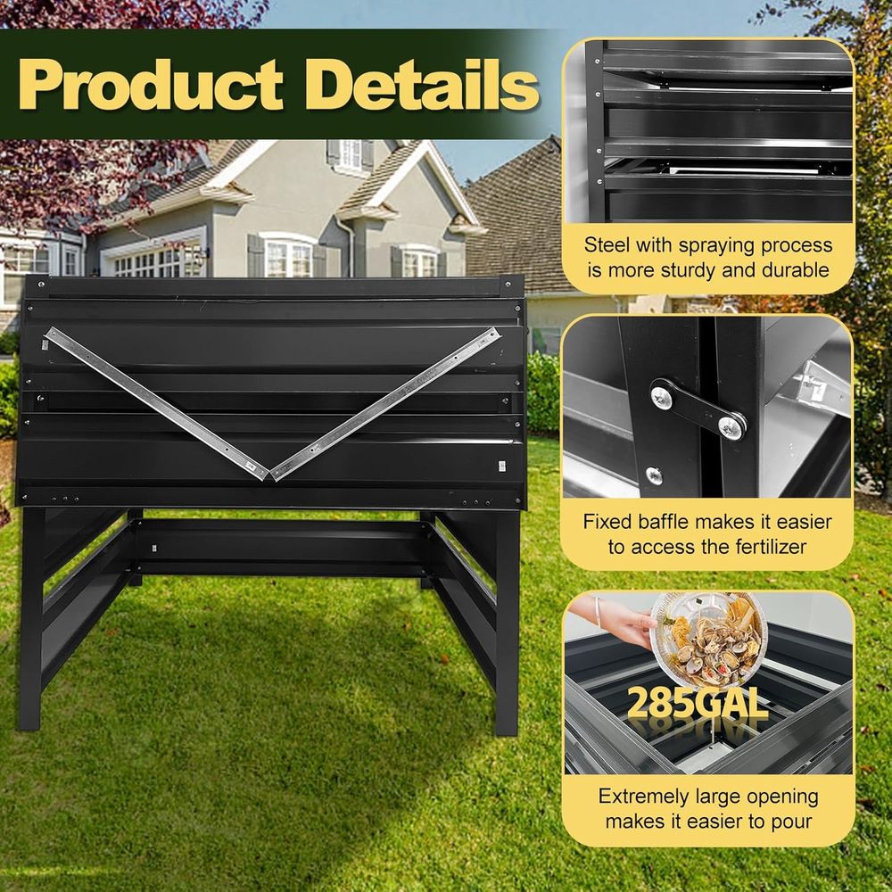 Poubelle à compost extérieure  - Compost Bin avis et prix