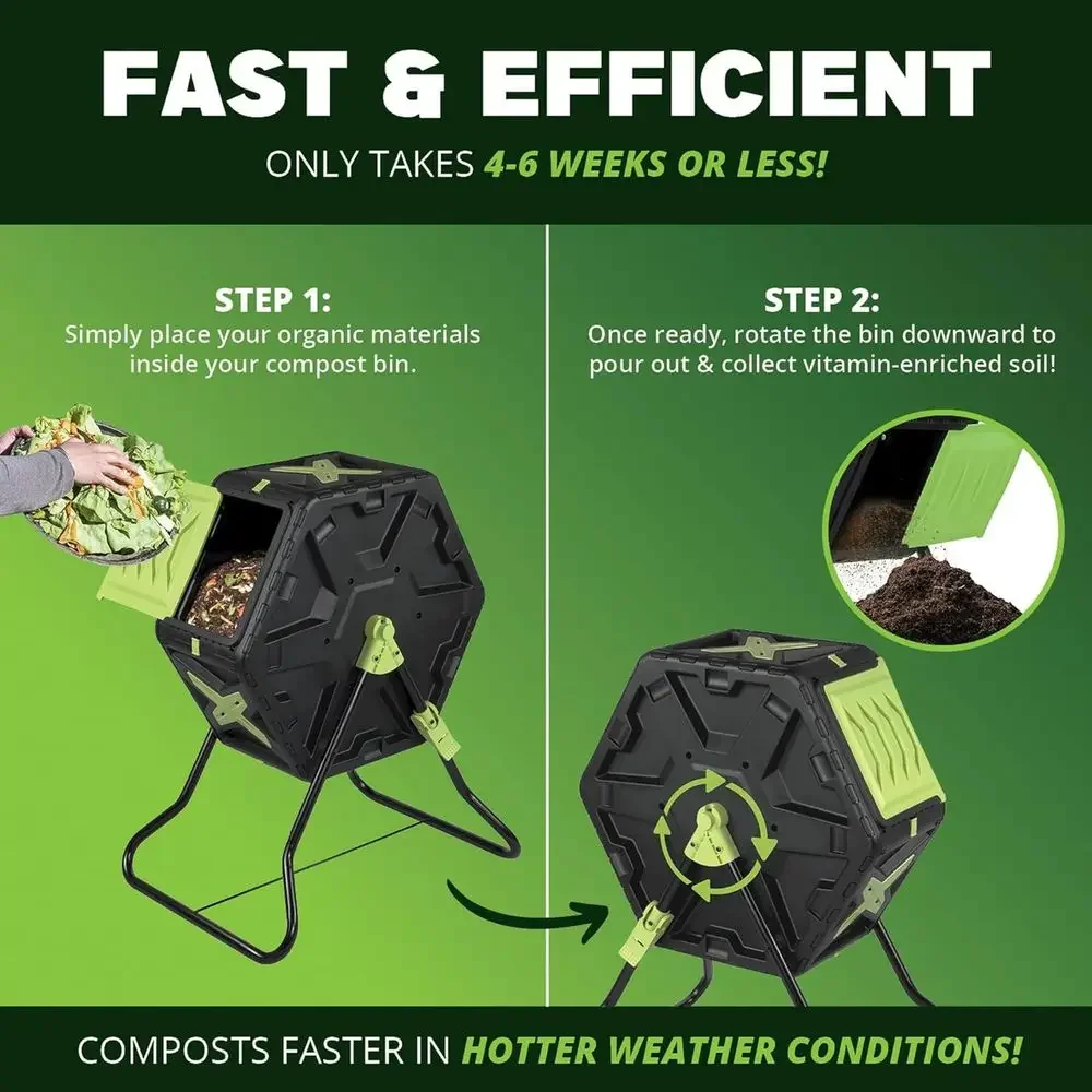 Bac à compost rotatif d'extéri - Compost Bin avis et prix