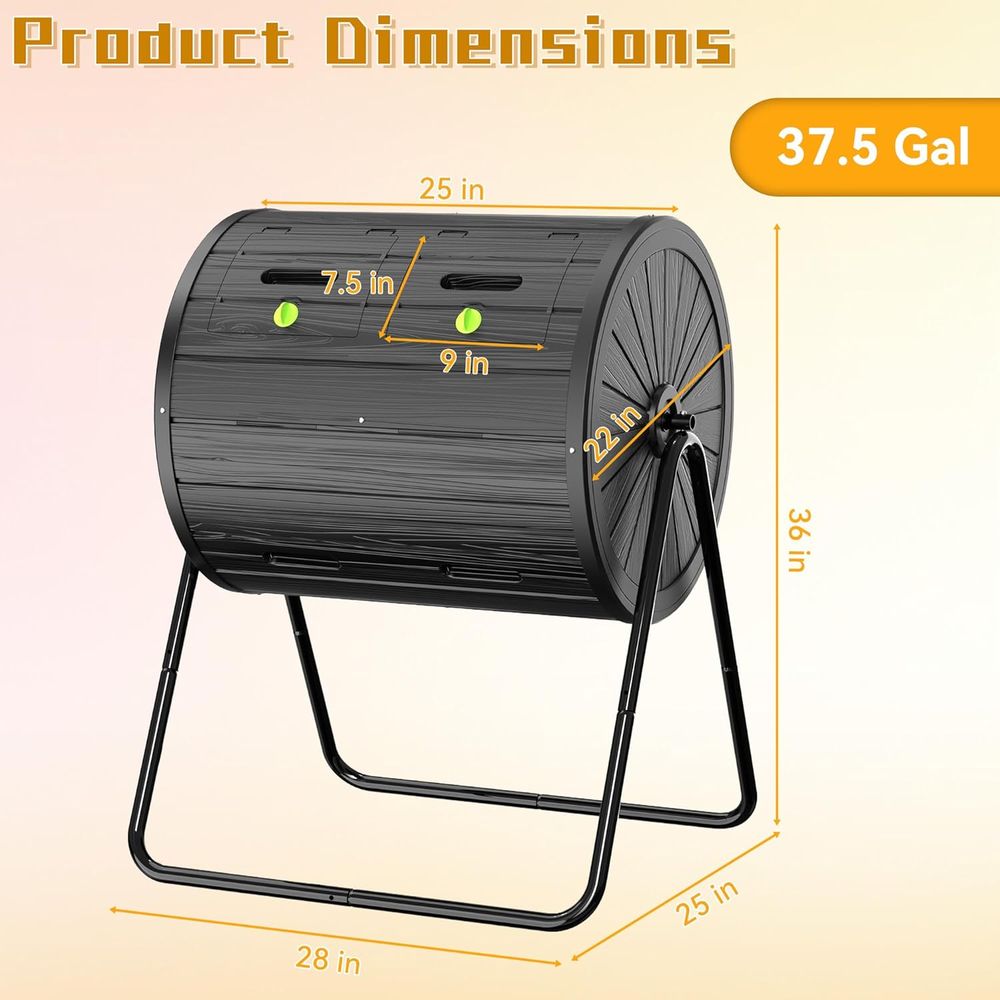 Composteur rotatif à double co - Compost Bin avis et prix